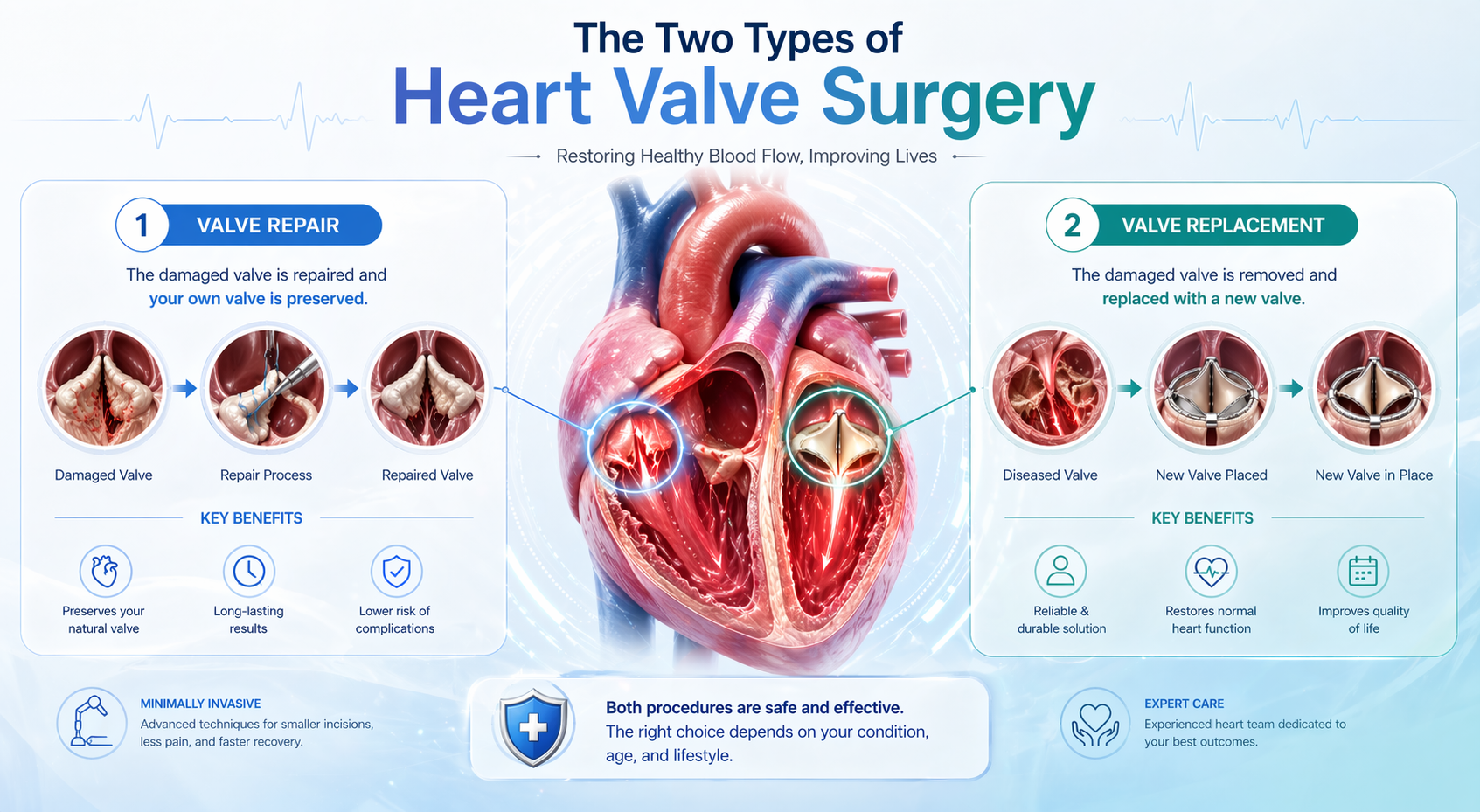 The Two Types of Heart Valve Surgery