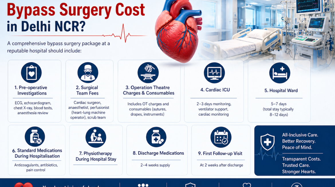 Bypass Surgery Cost in Delhi NCR 2026 — Complete Patient Guide