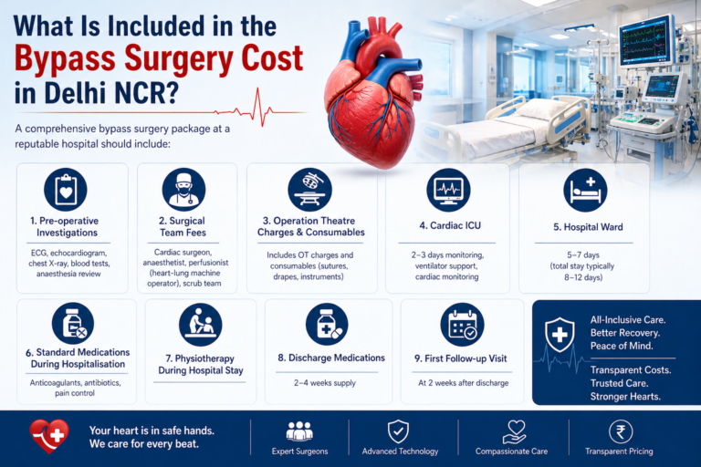 bypass surgery cost in Delhi NCR