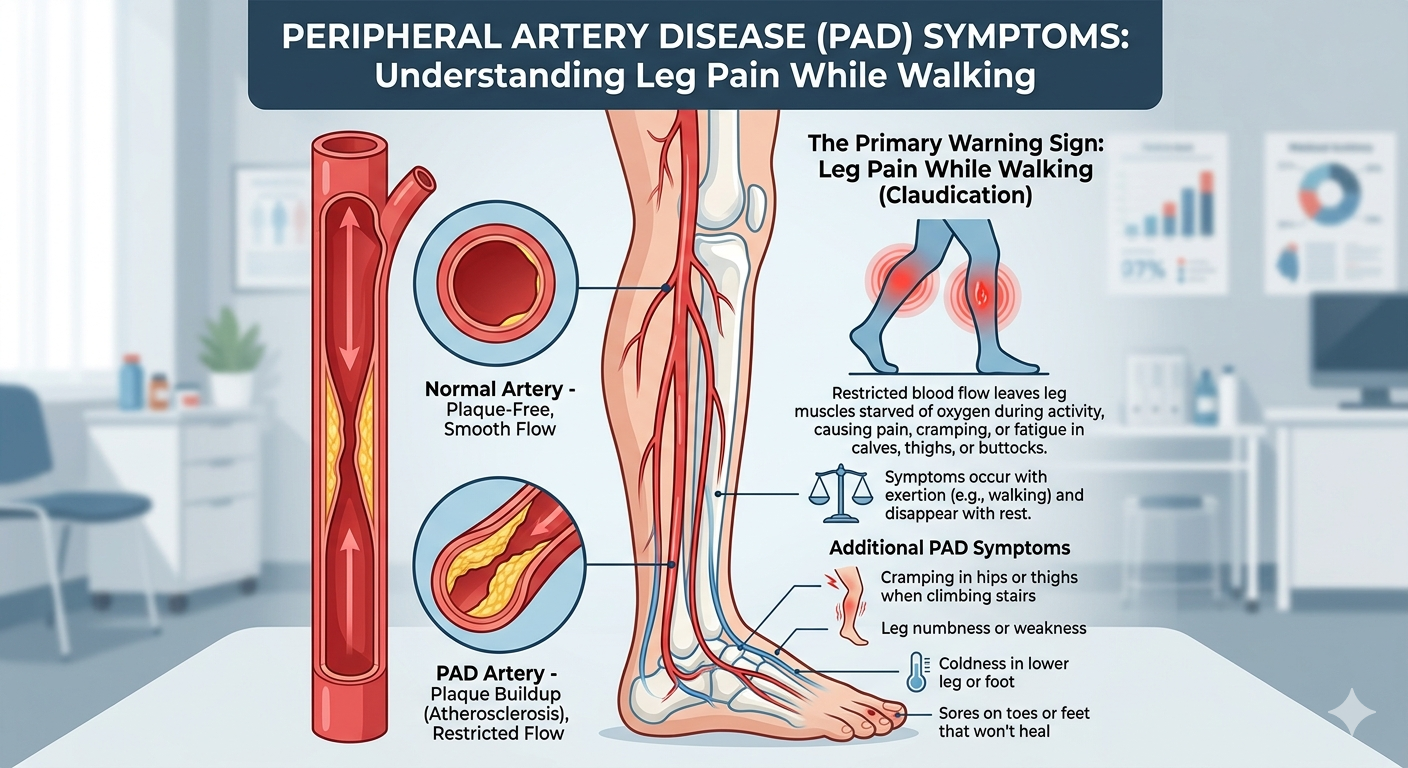 Peripheral Artery Disease Symptoms — Why Leg Pain While Walking Is a Warning Sign