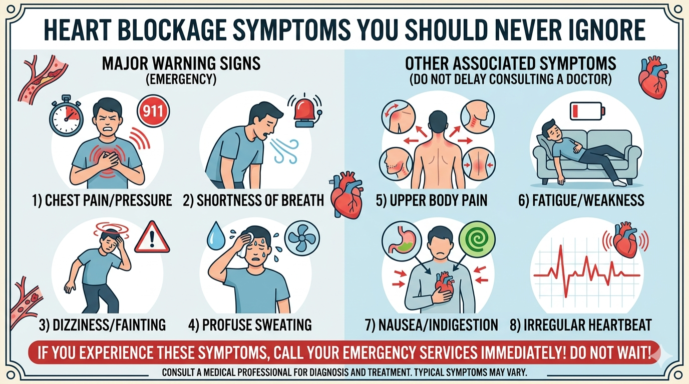  Heart Blockage Symptoms You Should Never Ignore