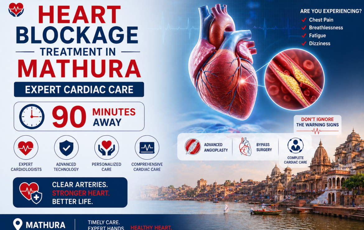 Heart Blockage Treatment in Mathura — Expert Cardiac Care 90 Minutes Away