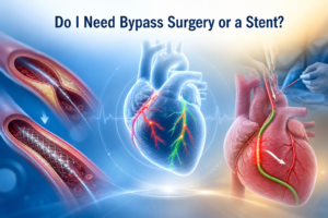 angiography shows blockage bypass or stent— Do I Need Bypass Surgery or a Stent?