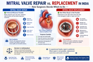mitral valve repair vs replacement India— How Surgeons Decide Which to Do
