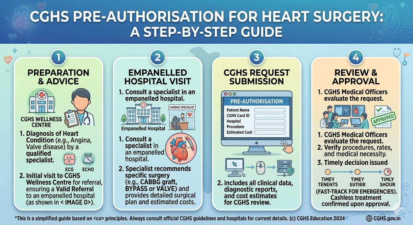 How CGHS Pre-Authorisation Works for Heart Surgery