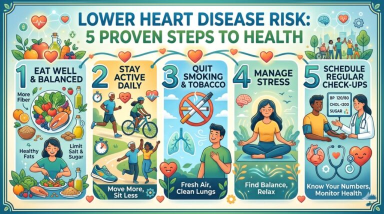 Lower Heart Disease Risk: 5 Proven Steps to Health