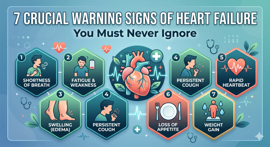 7 Crucial Warning Signs of Heart Failure You Must Never Ignore