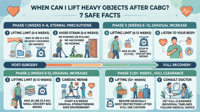 When Can I Lift Heavy Objects After CABG? 7 Safe Facts