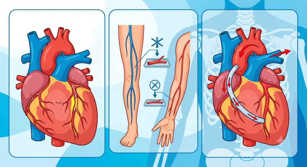 Heart bypass surgery procedure